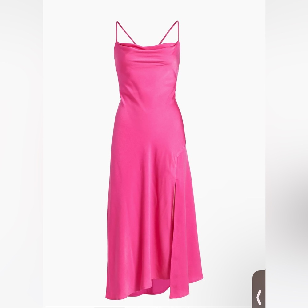 ASTR The Label Gaia Midi Dress XS - Bright Fushia